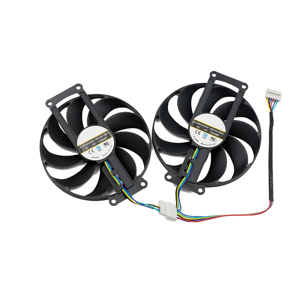 Ventilador do Refrigerador da Placa Gráfica Fdc10h12s9-c T129215su 6pin Gtx1660 Rtx 2060 Asus Gtx 1660 1660ti Evo Duplo oc Rtx2070 - Imagem 2
