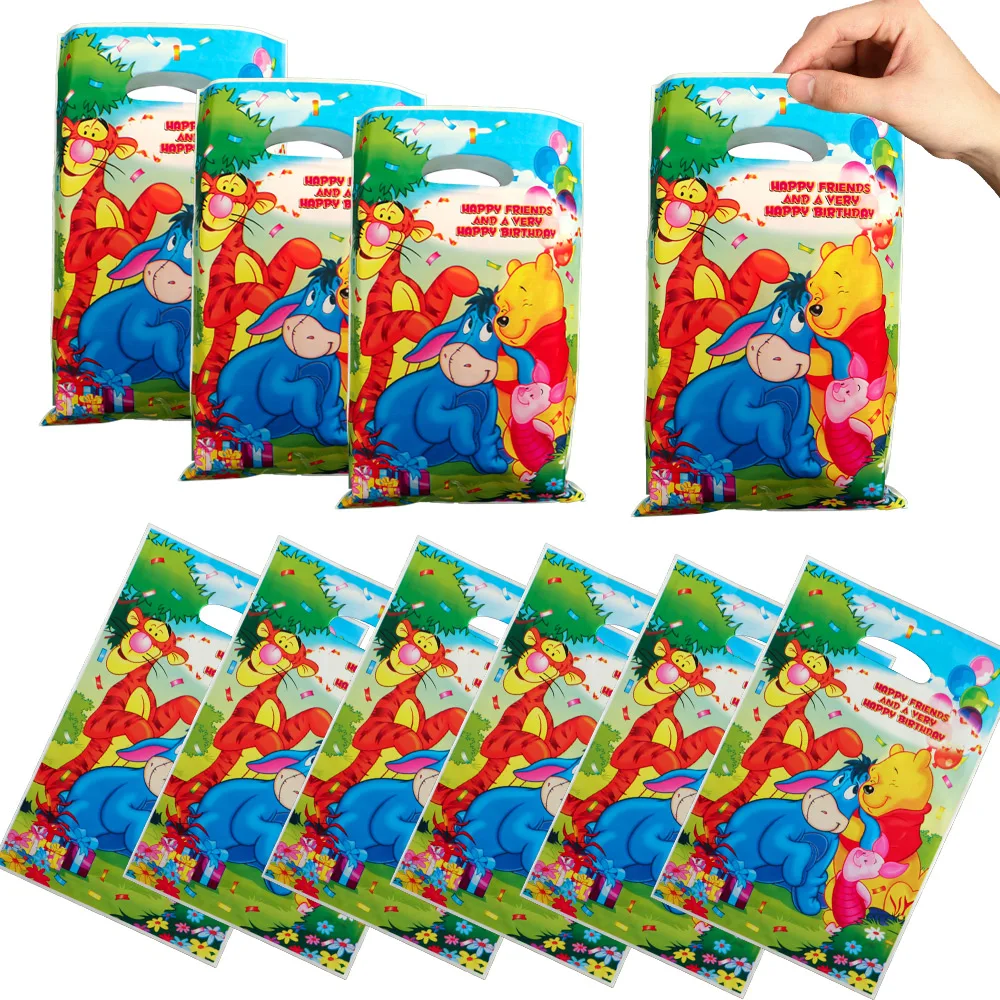

Disney Winnie Gift Bags 10pc Reusable Cartoon Child Party Loot Bags Girl Kids Birthday Party Decorations Supplies