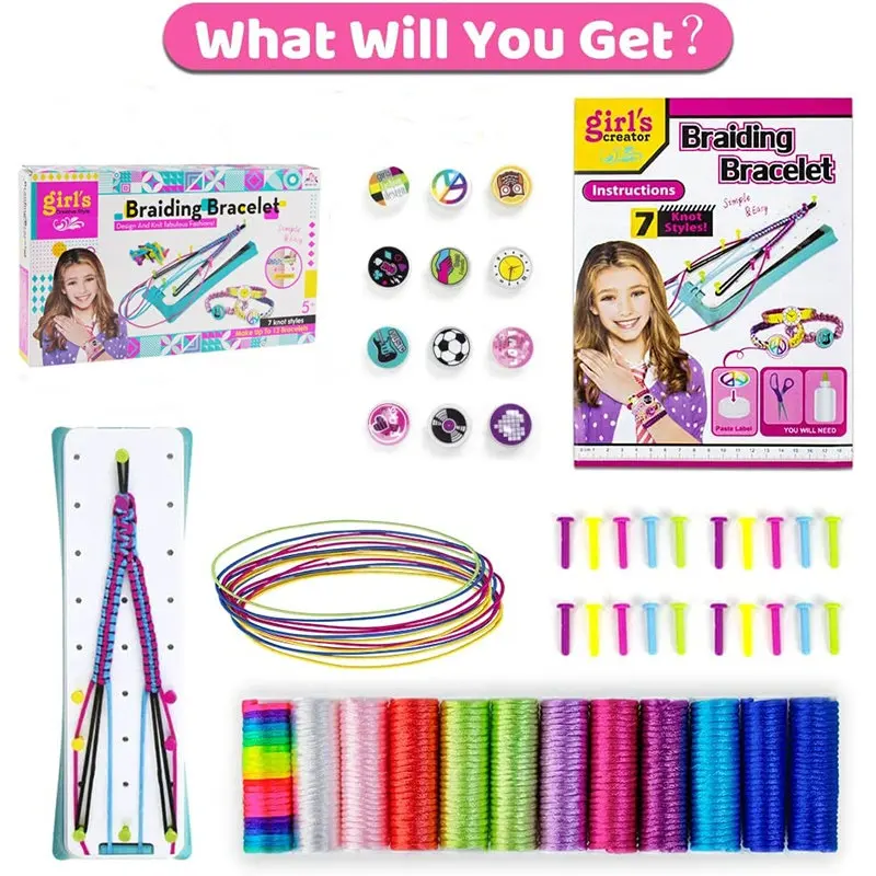 Kit de fabrication de bracelet d'amitié pour les filles Bricolage