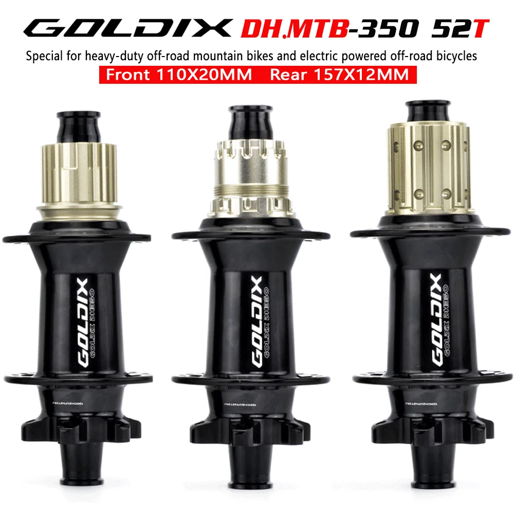 Goldix Dh350 Speed Droop Electric Assisted Heavy-Duty Off-Road Mountain Bike Hub 32H 52T Cricchetto Adatto Per Shimano E Sram