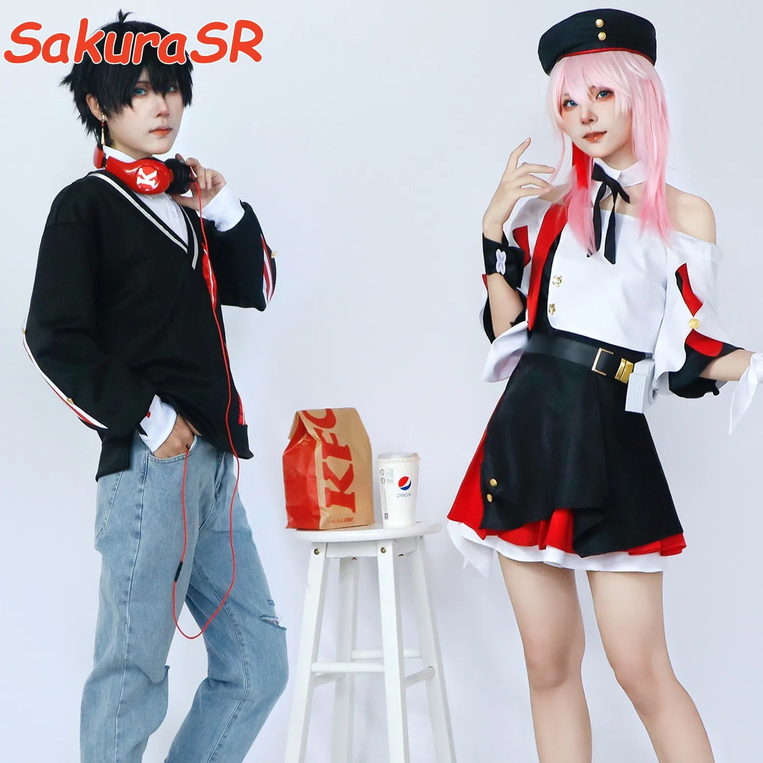 

March 7th Dan Heng Cosplay Costume Honkai: Star Rail x KFC March 7th Cosplay Halloween Plus Size