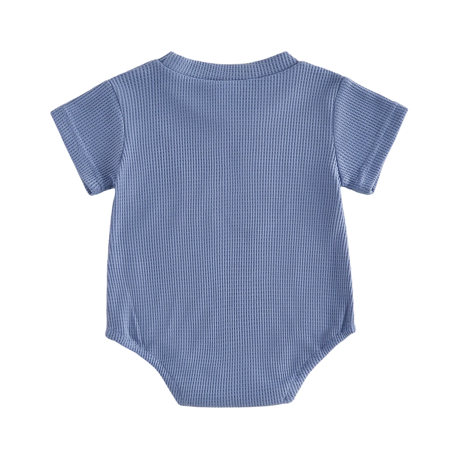 Pudcoco 베이비 보이즈 롬퍼스 레터 야구 자수 크루넥 반팔  바디수트 점프슈트 3M-12M