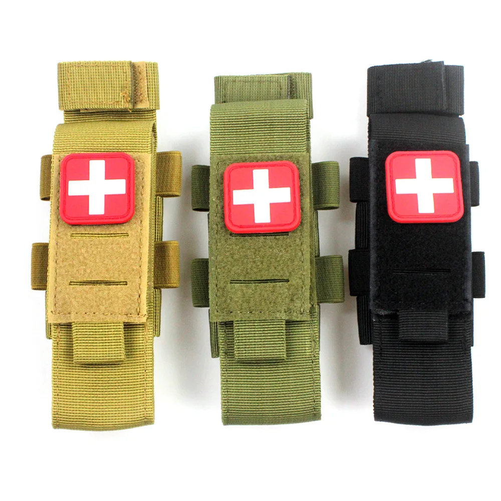 Militärische Tourniquet Schere Molle Beutel taktische Erste-Hilfe-Kit Outdoor-Sport Notfall Trauma emt Schere Tourniquet Aufbewahrung tasche