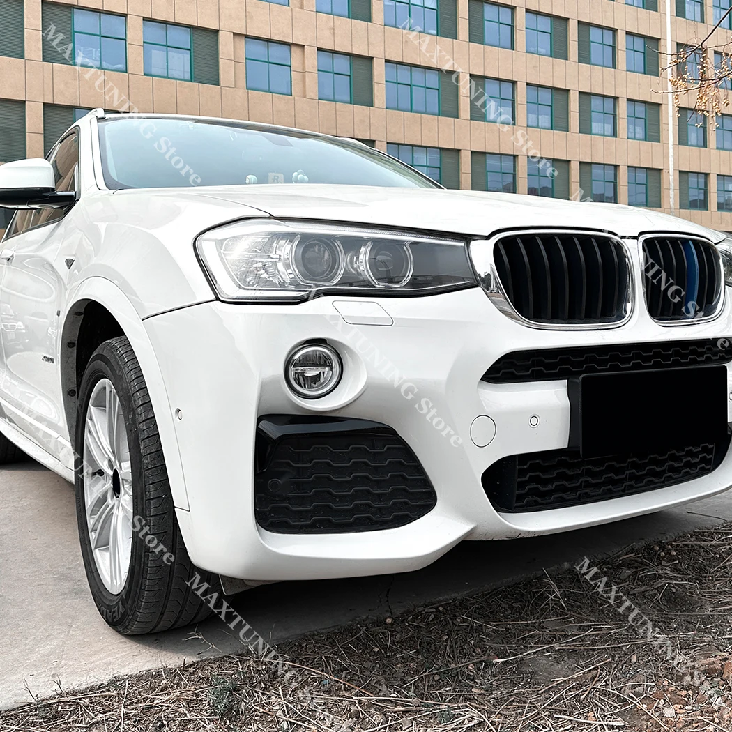 앞 범퍼 흡기 스플리터 트림 자동 에어 벤트 그릴 스포일러 BMW X3 F25 X4 F26 LCI M 스포츠 xDrive20i 28i 30d 35i 2014-2017