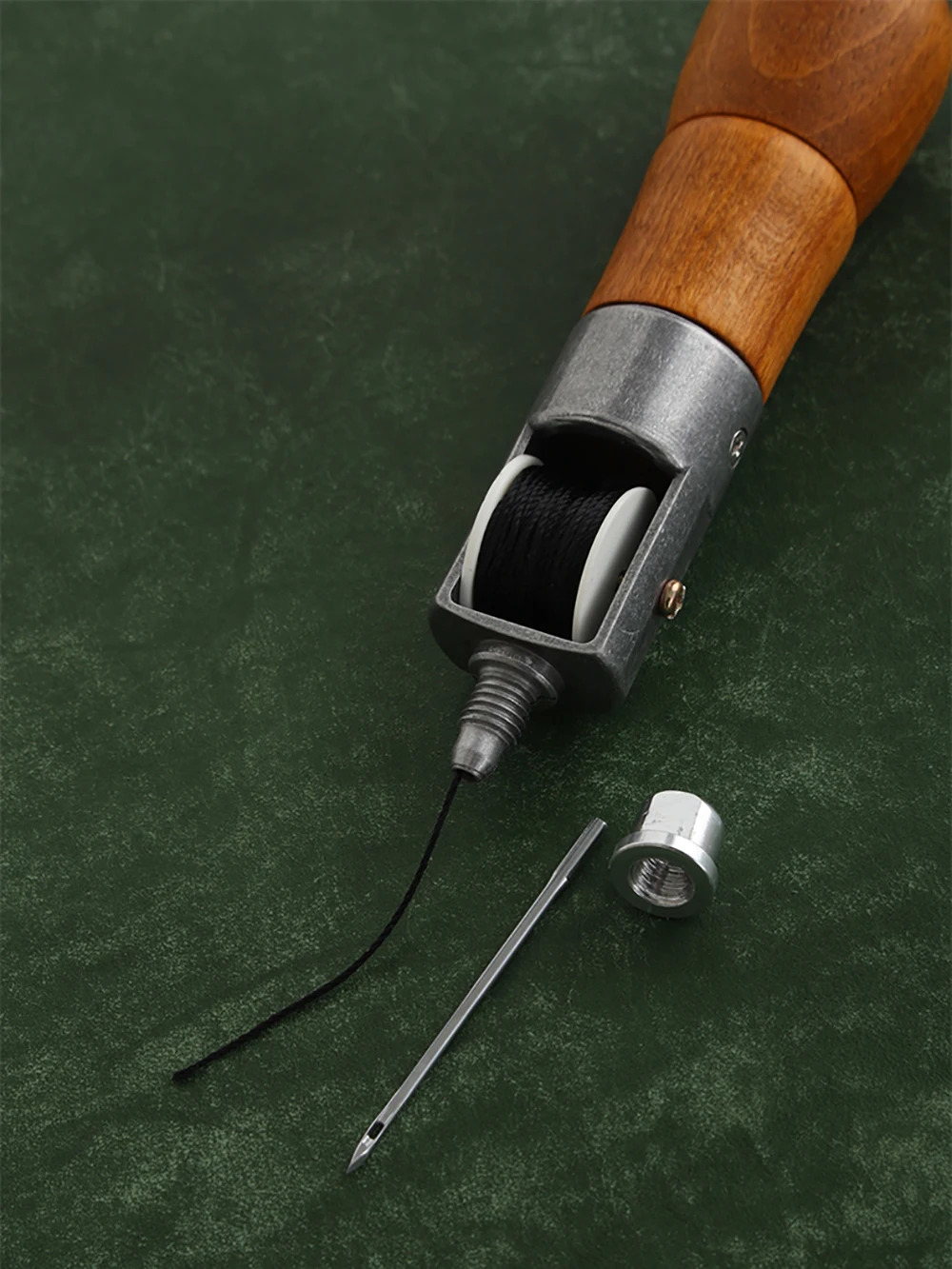 Leather Hand Sewing Machine DIY Leathercraft Waxed Thread Sew Tool Edge Stitching Belt Strips Shoemaker Awl Lock Stitcher Kit