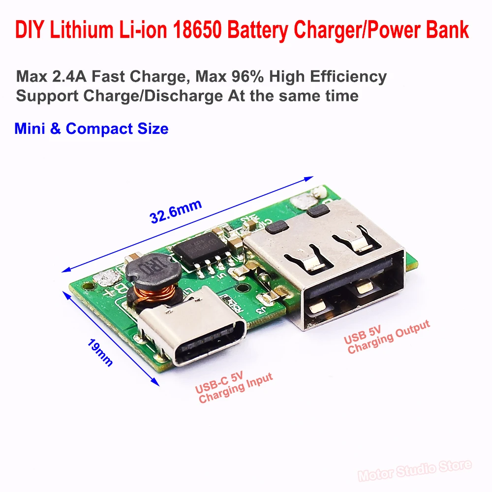 DC 5V 2A USB C Type c Charging Circuit PCB Board Fast Charger Module ...