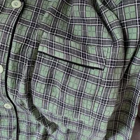 Plus Size Women Plaid Pajamas Set Kawaii Homewear Long Sleeve Two Piece Pajama Set Loose Sleepwear Outfit New Year Gift - Image 3