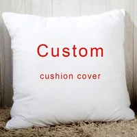 Custom Pillow case Personalized cozy pillowcase Printed Your Design picture text home decorative pillows Household Gifts 1