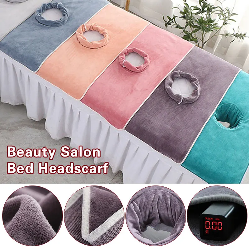 

3Pcs Soft Microfiber Beauty Massage Bed Face Hole Towel Spa Salon Table Towels for Home Hotel Massage Therapy 11 Kinds Colors