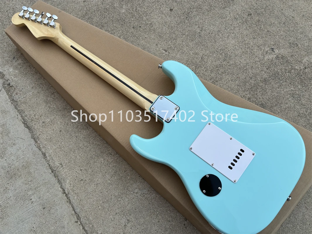 ライトブルー エレキギター ソリッドボディ 新着!!!!!!!!!! ライトブルーストソリッドボディエレキギター