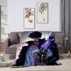 Leveling Hot-blood Solo Flannel warm anime soft Korean plush blanket for sofa living 2 room office Season bedroom travel gift 5