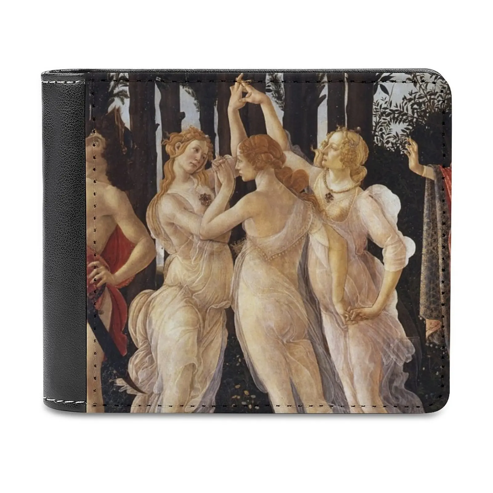 

Sandro Botticelli The Spring Primavera Soft Men Wallets New Purse Credit Card Holders For Male Purses Men Wallet Botticelli