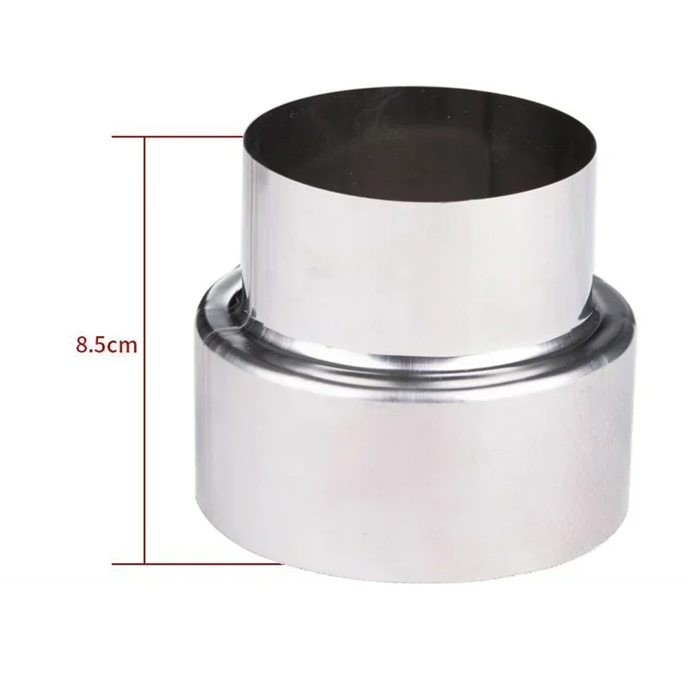 Air Hose Connector Flue Elbow Pipe 1pc Stove Pipe Extension Reduction Connector Stainless Steel Flue Pipe Reducer Tubing Connector Chimney Adaptor ConversionJoint
