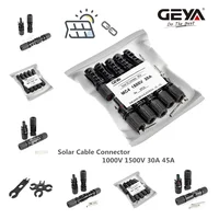 GEYA 5 paires de connecteurs solaires connecteurs de câble de prise solaire pour panneaux solaires système photovoltaïque 30A 45A 1000VDC 1500VDC 6