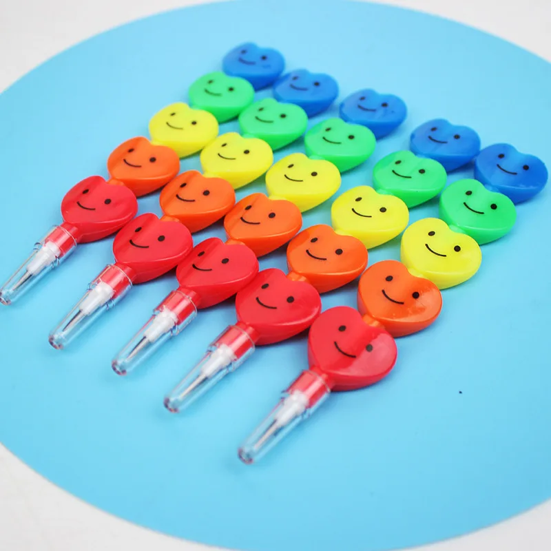 

5Pcs Assembly Heart Shaped Pencil Cute Korean Stationery Kawaii School Supplies for Writing Funny Pen