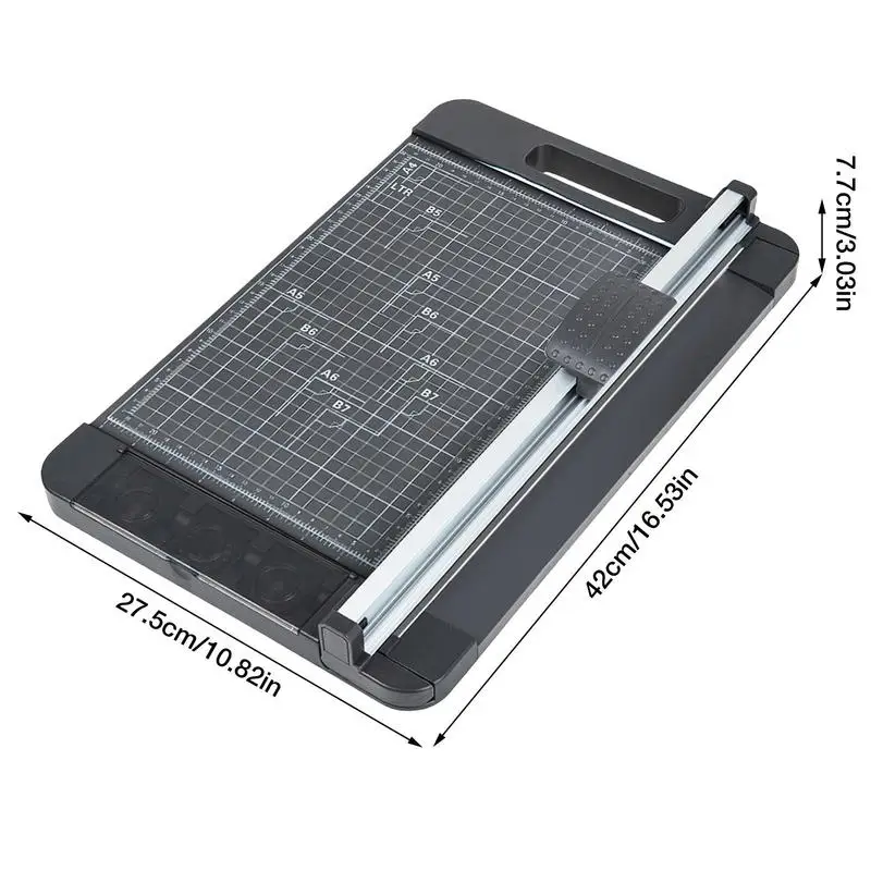 Paper Trimmer For Crafting 3 In 1 Manual Rotary Paper Cutter For A4 Paper  Portable Paper