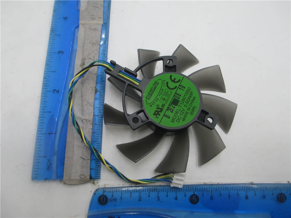 75Mm T128015Su Pla08015S12Hh Fd7010H12S Fd8015U12S Cooler Fan For Asus Dual Gtx 1050 1050Ti Graphics Card Cooling Fans