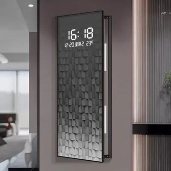 Nordic Aesthetic Luminous Digital Wall Clock 1