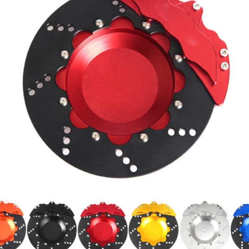 

Креативная личность тормозной диск для автомобиля суппорт пепельница из алюминиевого сплава вращающаяся модная трендовая Бытовая орнамент красный