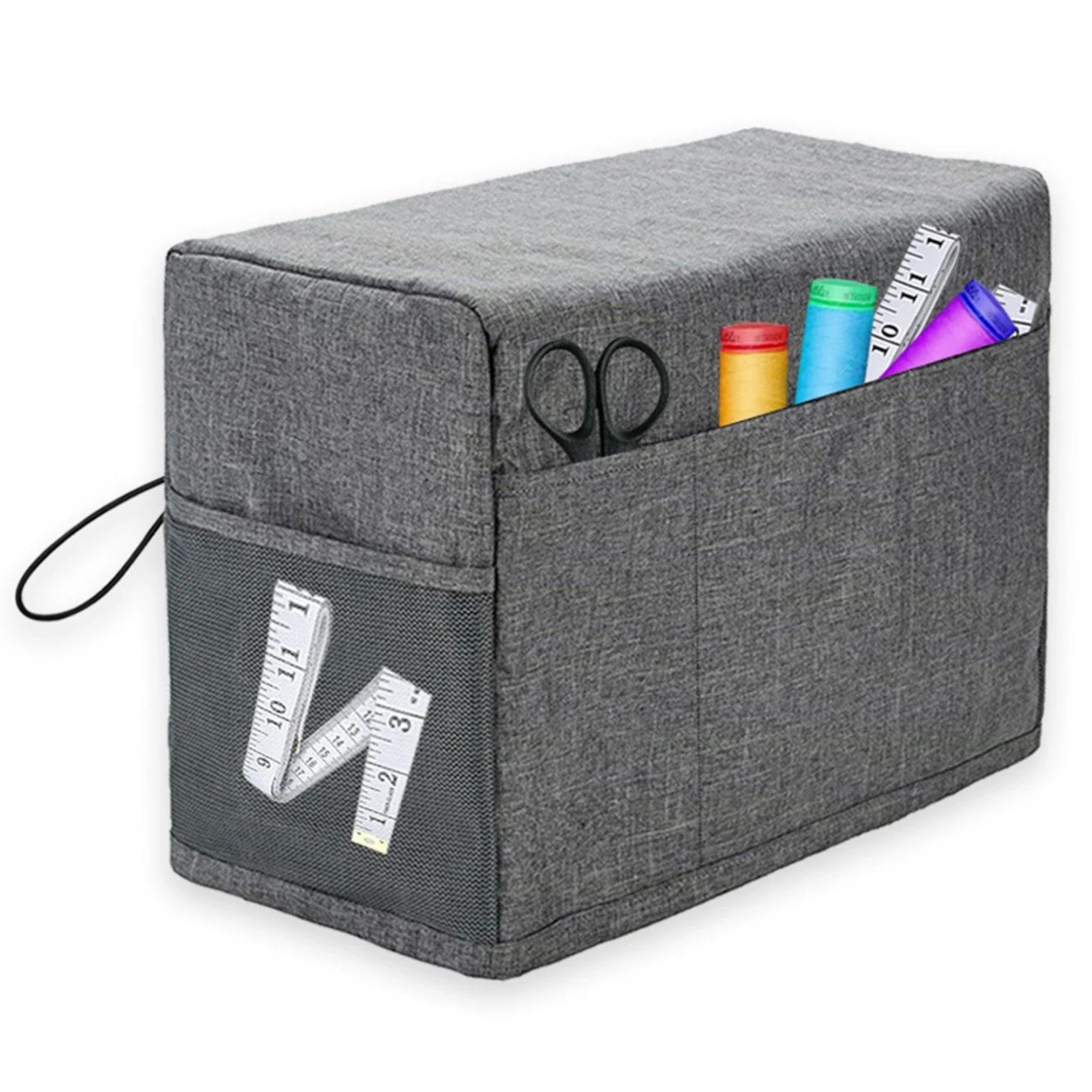 Sewing Machine Cover with Accessories Pockets for Singer Brother Janome Most Standard Machines Waterproof Protective Dust Cover