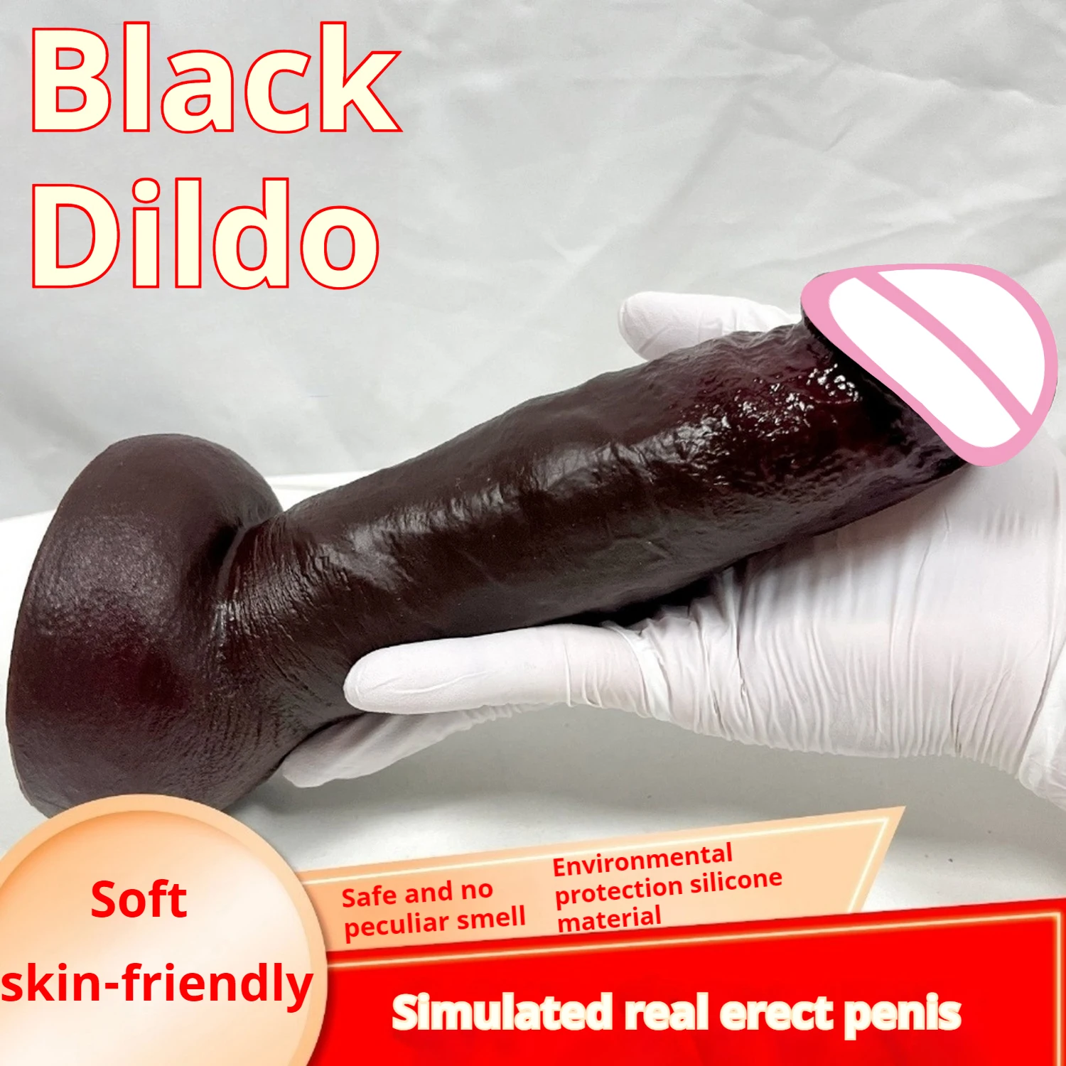 Real Skin Huge Dildo Soft Silicone Artificial Penis Male Cock With Suction Cup Adult Vagina Anal Sex Toys For Women Male Orgasm