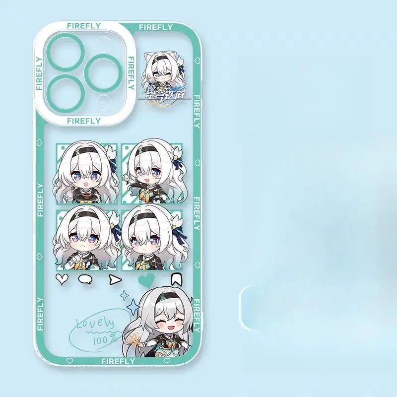 Soft Firefly Silicone Case with Honkai Star Rail Design
