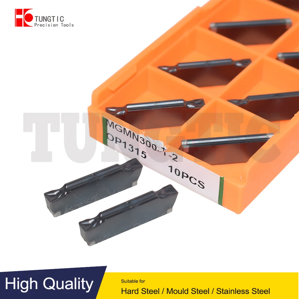 10-Piece Box Of OKE MGMN300-M OP1215 CNC Carbide Inserts - Perfect For Stainless Steel Cutting
