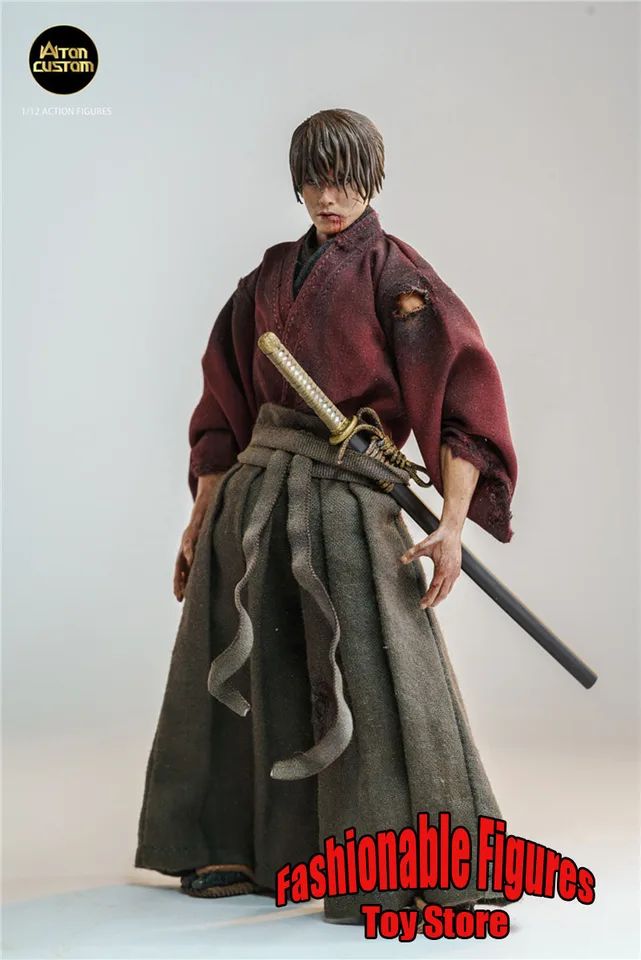 Aton Custom 1/12 サムライ アクションフィギュア Aton custom 1/12 Himura Kenshin 6