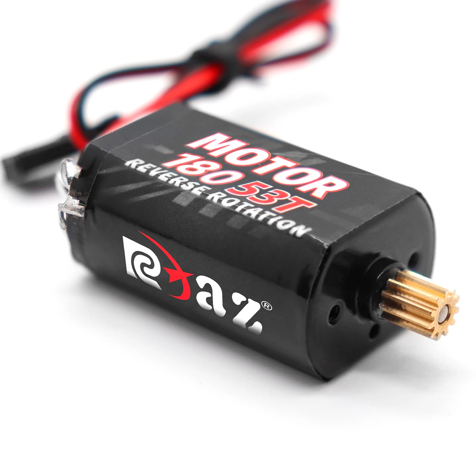 Moteur RC Brushless 180 70T avec connecteurs et câbles visibles