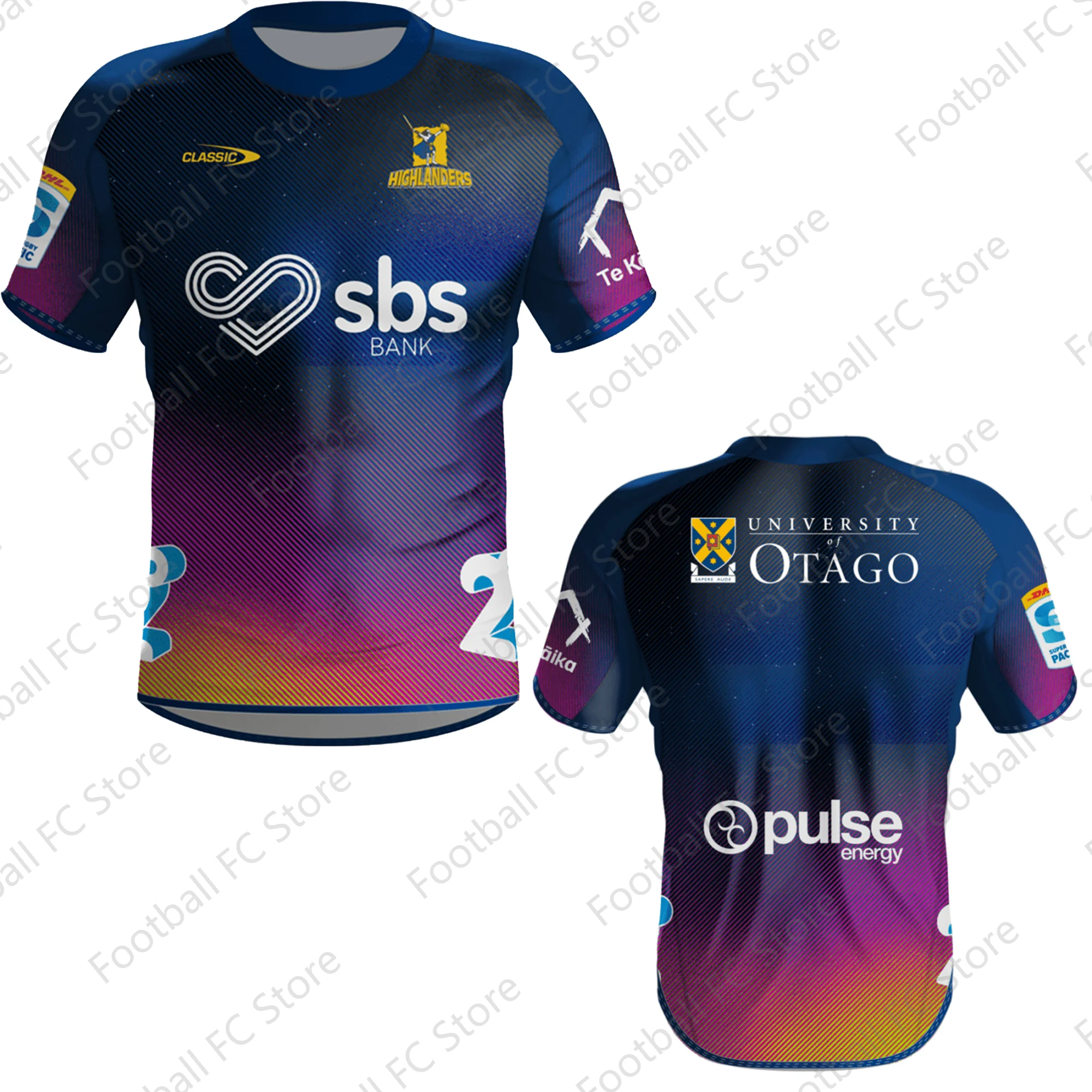 thumbnail image 1 of Nueva llegada, camiseta de local juvenil de Super Rugby Highlanders de verano 2024, camiseta de rugby, camiseta de entrenamiento, uniforme para niños de los Chiefs para adultos y niños, 1 of 5