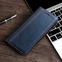 Ultra-Thin Magnetic Flip Phone Case and Bag for Moto Defy 2 (Dark Blue)