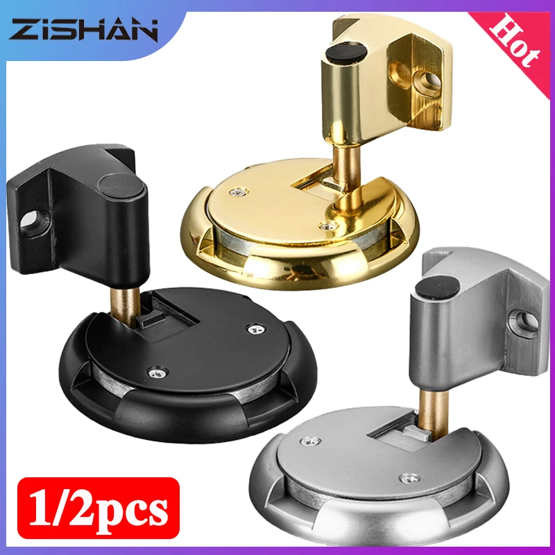 1/2 Pieces Door Stop Closer Stoppers Damper Buffer Strong Magnetic Adjustable Door Stop For Door Hardware Furniture Accessories