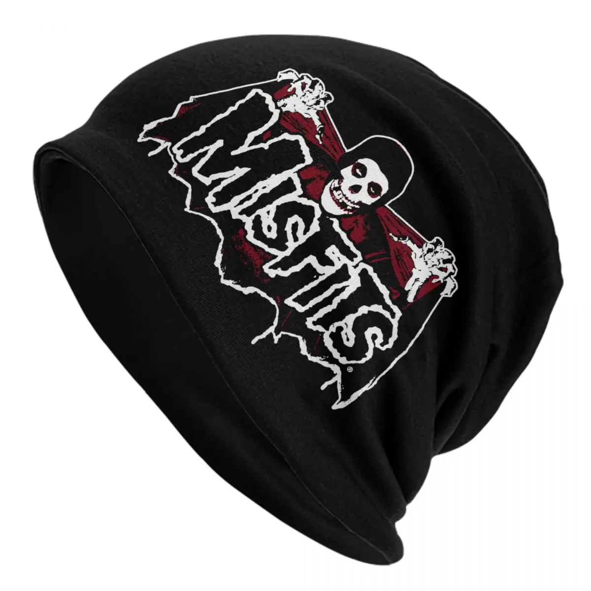 

Horror Punk Rock Misfits Skull Bonnet Hats Fashion Knitted Hat For Women Men Autumn Winter Warm Skullies Beanies Caps