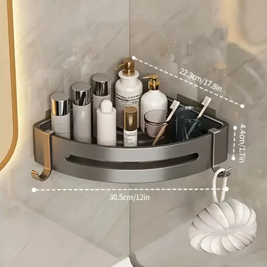 Bathroom Shelf Shelf for Storage Bathroom Shelves Aluminium Shampoo Holder Shower Shelf Shower Bathroom Accessories No-drill Shelves
