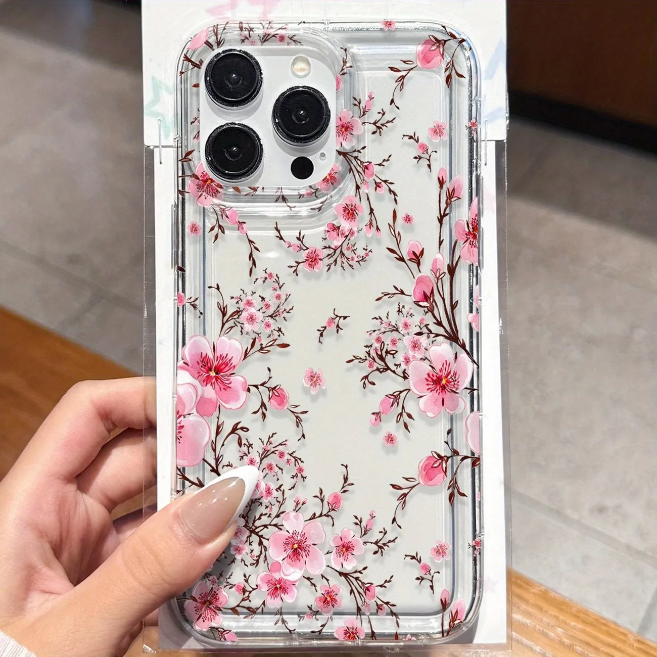 Cherry Blossoms Transparent Soft Phone Case - Clear Protective Floral Design Cover