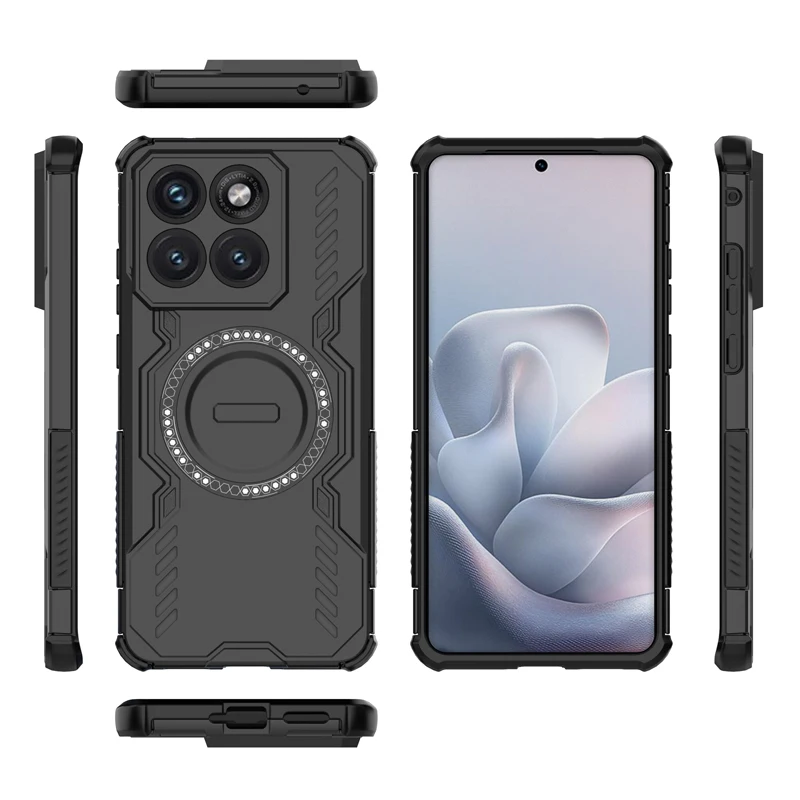 Shockproof Magnetic Adsorption Durable Case with Heat Dissipation - PC+TPU Construction