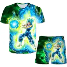 

Boys Short Sleeve T-shirt Fashion Summer Pants 3D Printed Pattern Double Turtle Anime Casual Clothes