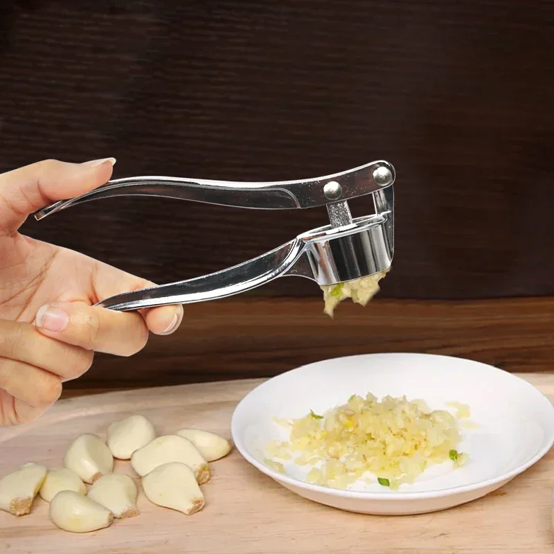 Imitating Stainless Steel Garlic Press Crusher Kitchen Cooking Vegetables Ginger Squeezer Masher Handheld Ginger Mincer Tools garlic press