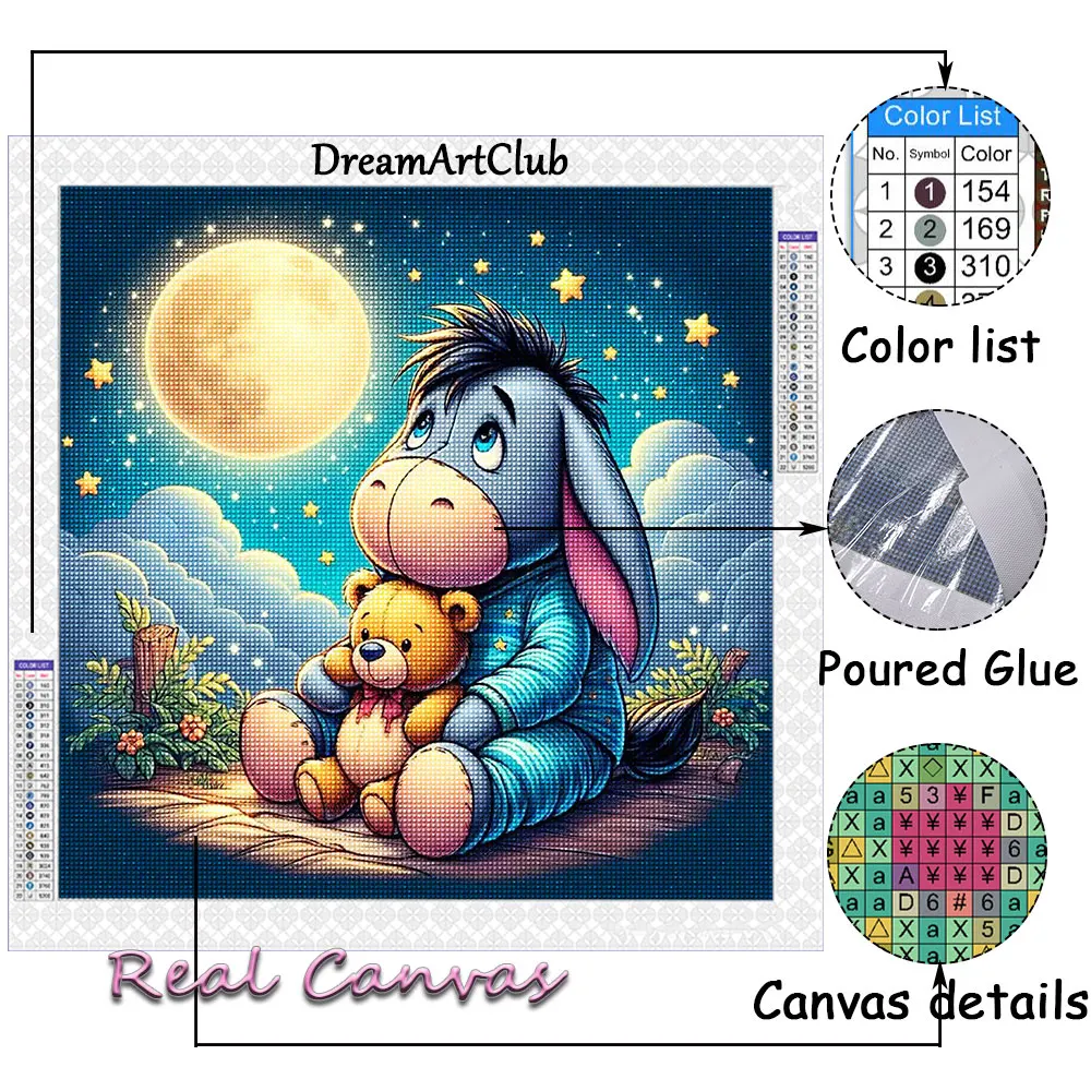 ディズニー/D24・+8PARISROCK・ドリカムコラボ/モッズコート Disney Diamond Painting New Collection 2025 Cartoon 5D DIY
