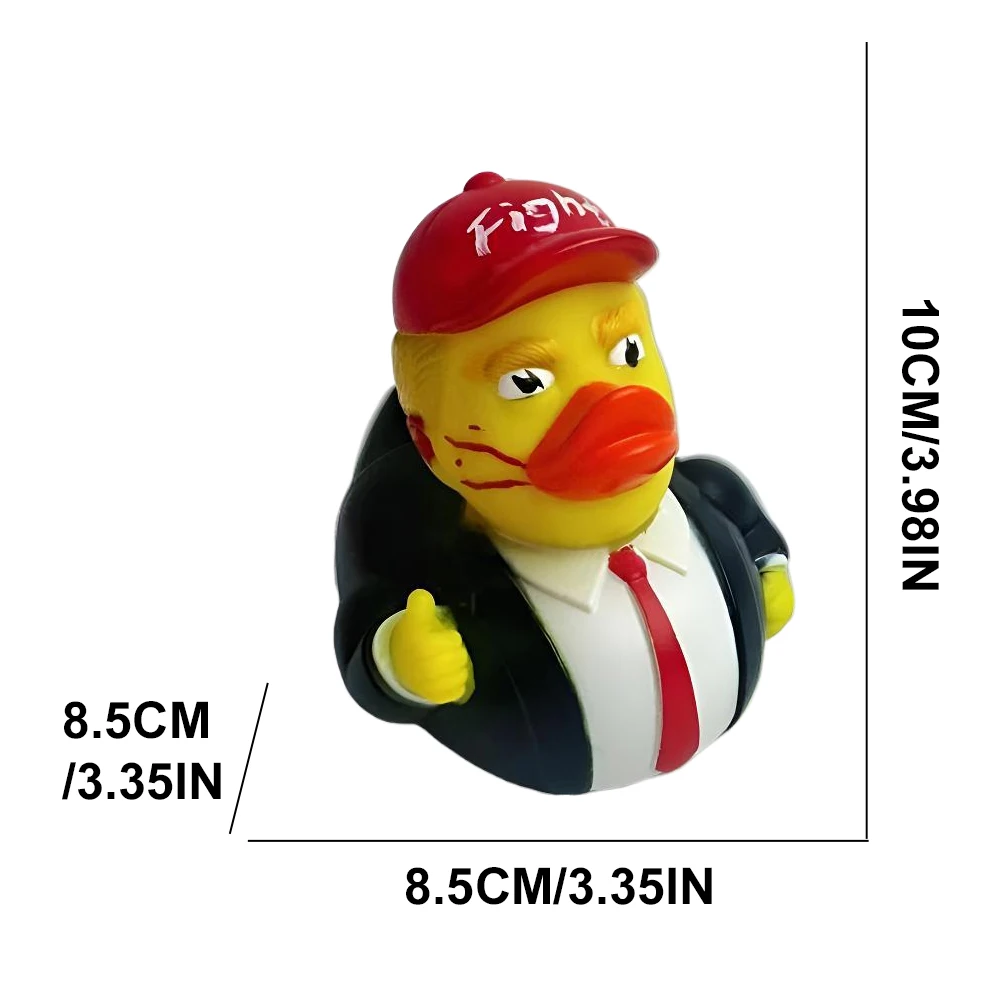 5/1pcs Trump Rubber Duck Baby Bath Toys Trump Merchandise Rubber Duckies Funny Duck Toy for Kids Gift Baby Showers Bath Time 6