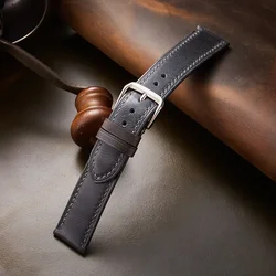 Cinturino per orologio in pelle cerata vintage - Accessorio di alta qualità