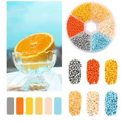 Vibrant Glass Seed Beads Collection for DIY Jewelry and Art Crafts (Orange soda)