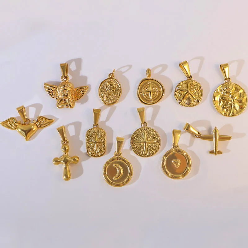 RHYSONG Angel Cross Heart Pendant Image 2