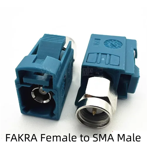 Conector Adaptador Antena Automóvel Universal Z-tipo Fakra Macho-fêmea para Sma Macho-fêmea Gps Fakra-sma - Imagem 3