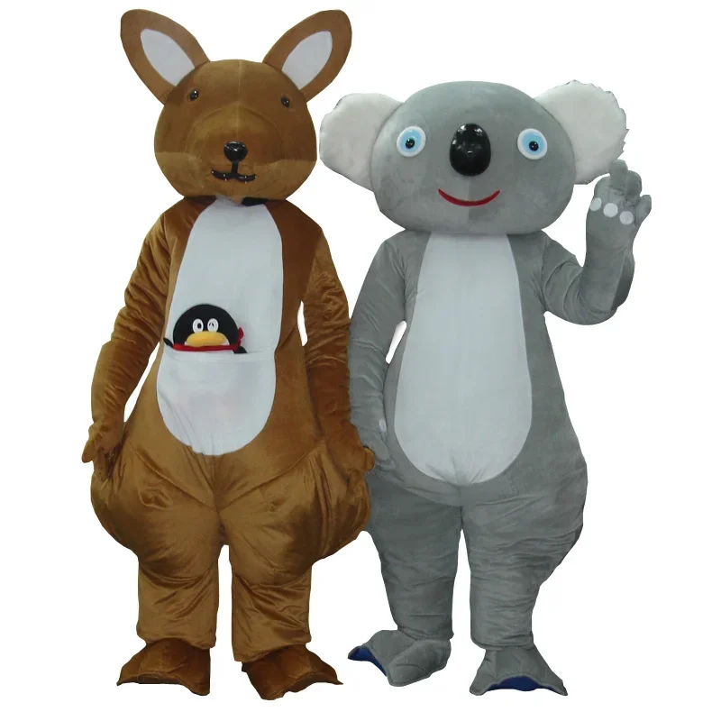 

[TML] Cosplay Kangaroo and koala Mascot Costume Cartoon character costume Advertising Costumes Party Costume animal carnival