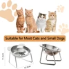 4153-b56baf.jpg Stainless Steel Cat Bowls Raised Whisker Fatigue Relief Cat Plates Pet Water Dish Kitten Bowls Pet Bowls for Cats Food Bowls
