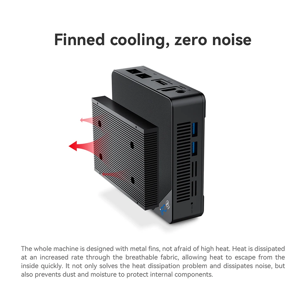 Beelink IPC-GIndustrial Fanless Mini PC Intel Celeron N4020 upto 2.8GHz DDR4 4GB SSD 64G Dual LAN Wifi5 Computer Customizable 3