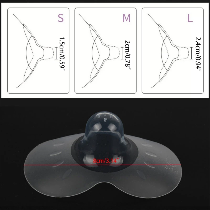 2Pcs Silicone Nipple Protectors nipple shields