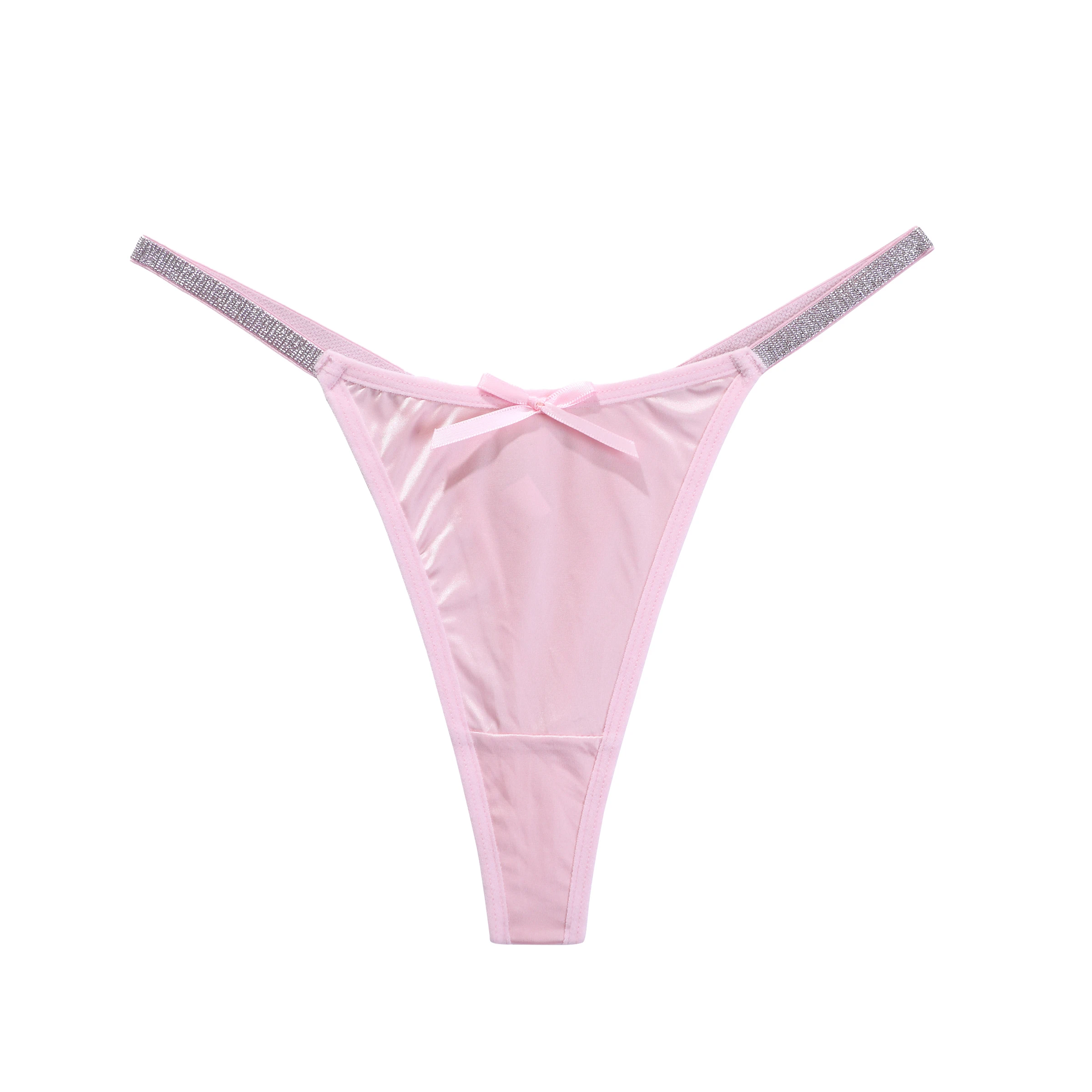 Thong Briefs for Women Soft Comfortable Solid Color Sexy Underpants with Thin Belt Female Lingerie Women's thong