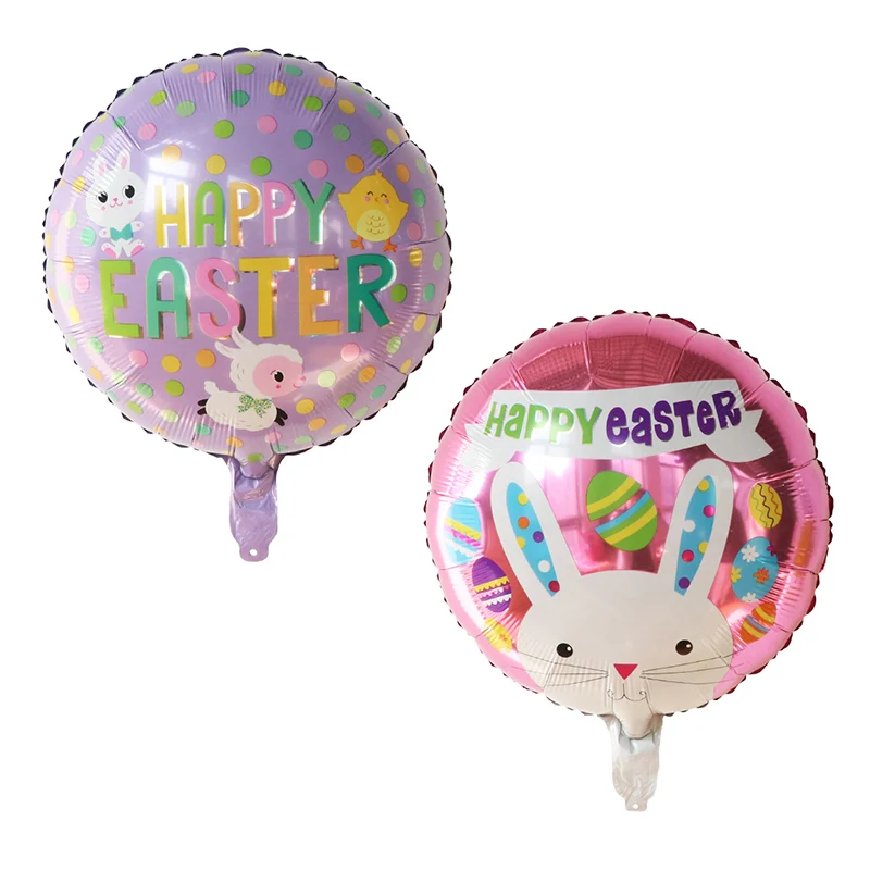 

10Pcs Cartoon Rabbit Foil Helium Balloons Bunny Animal Air Globos Baby Shower Happy Easter Decorations Birthday Theme Party